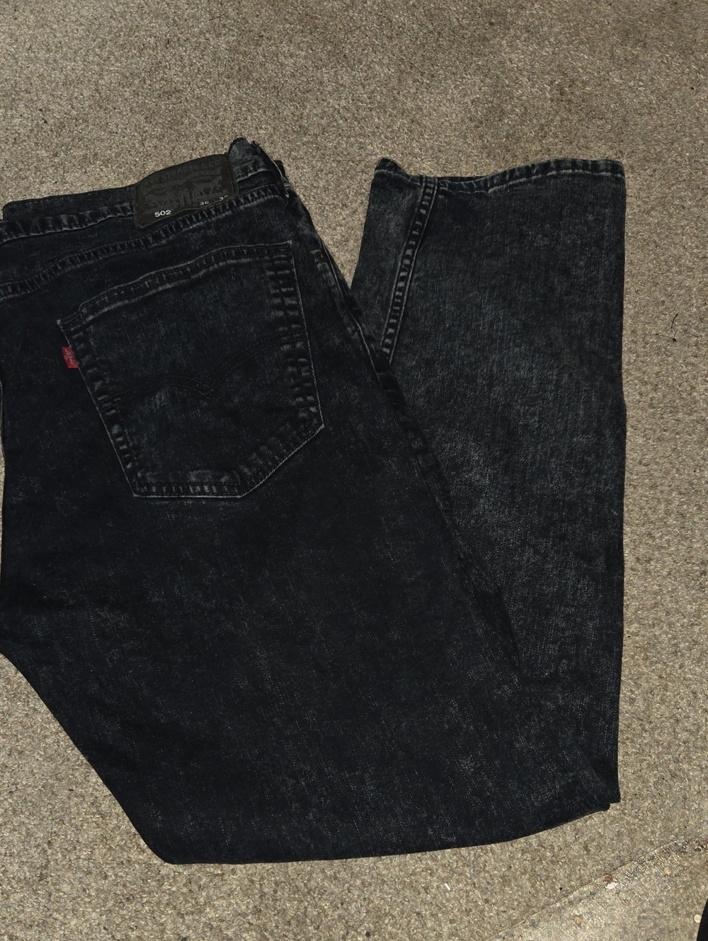 Levi's Slim Jeans Black Acid Wash